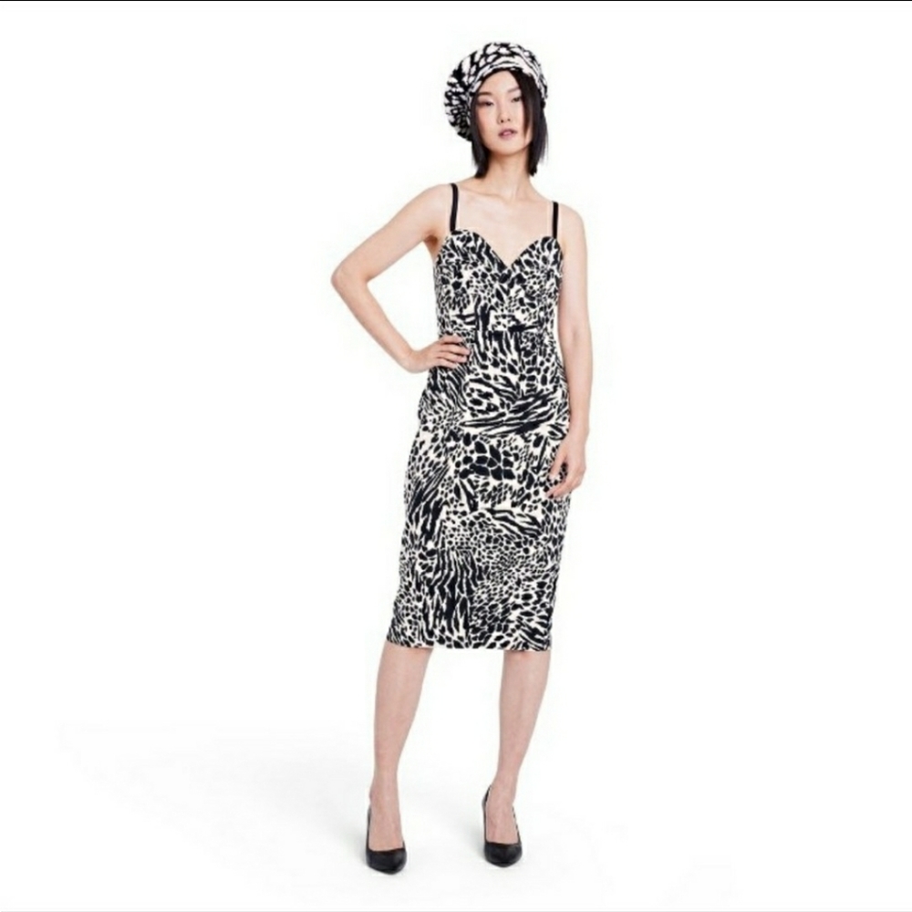 Sergio Hudson x Target Women's Animal Print Bustier Midi Dress
